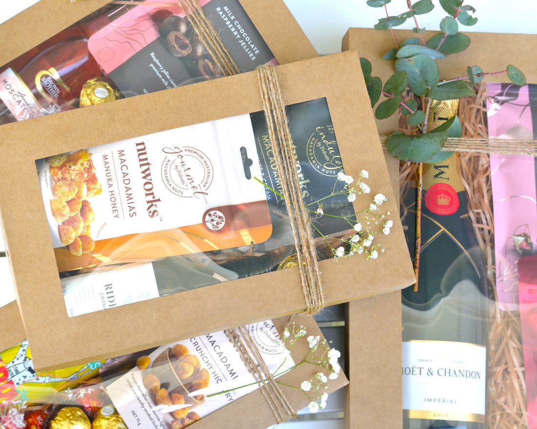 Our Premium Gift Box Collection - Clear Display with Sunshine Coast Products