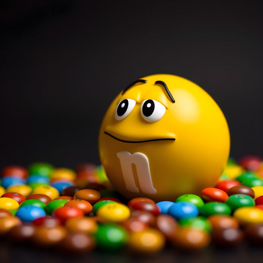 M&M Cartoon - Sitting in other M&Ms