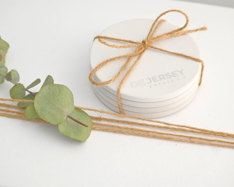 Branded Coaster Porcelain | Delish Box Co