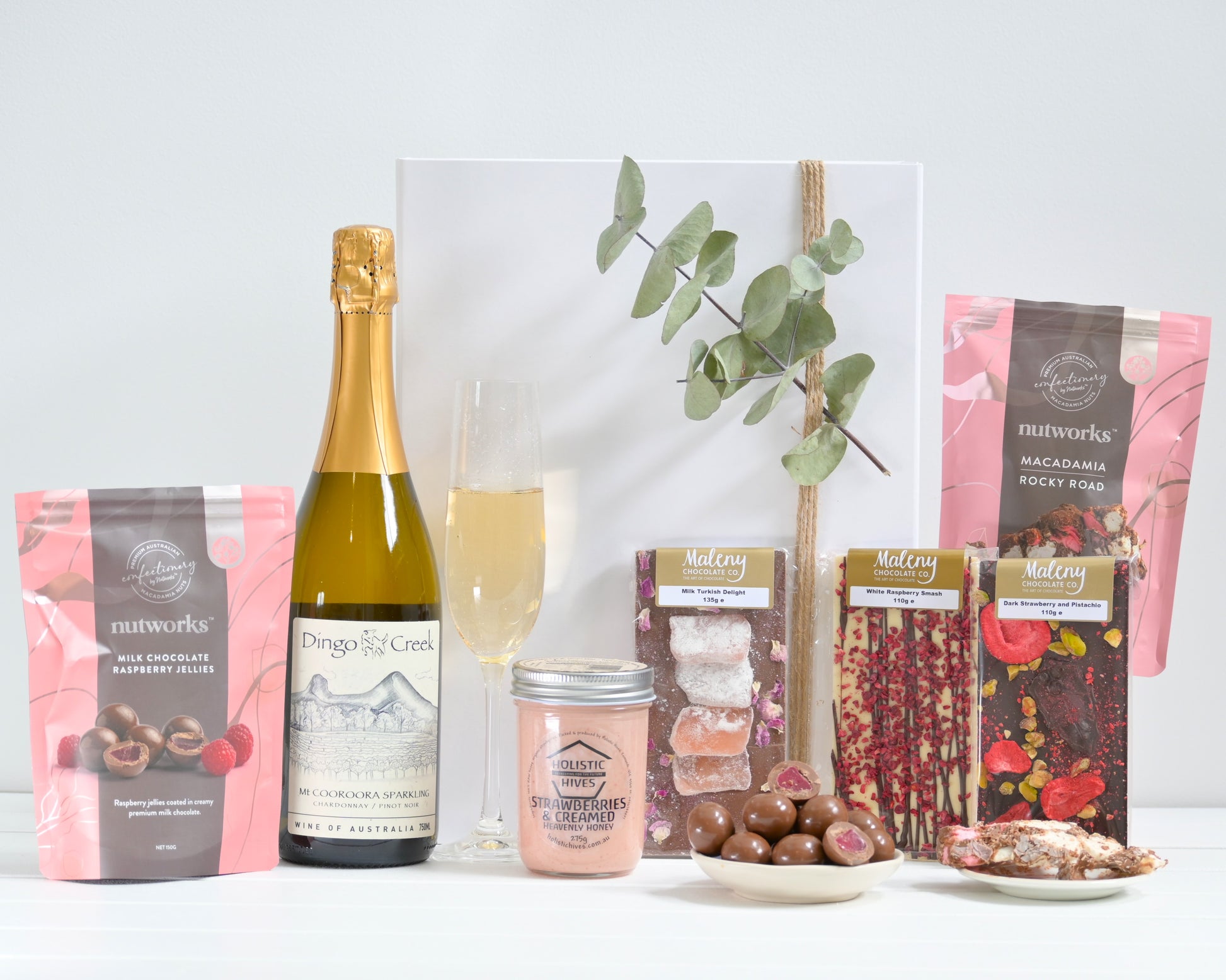 Blush Gormet Treats Box - Pink Themed Hamper and Gift Box - Delish Box Co - Sunshine Coast