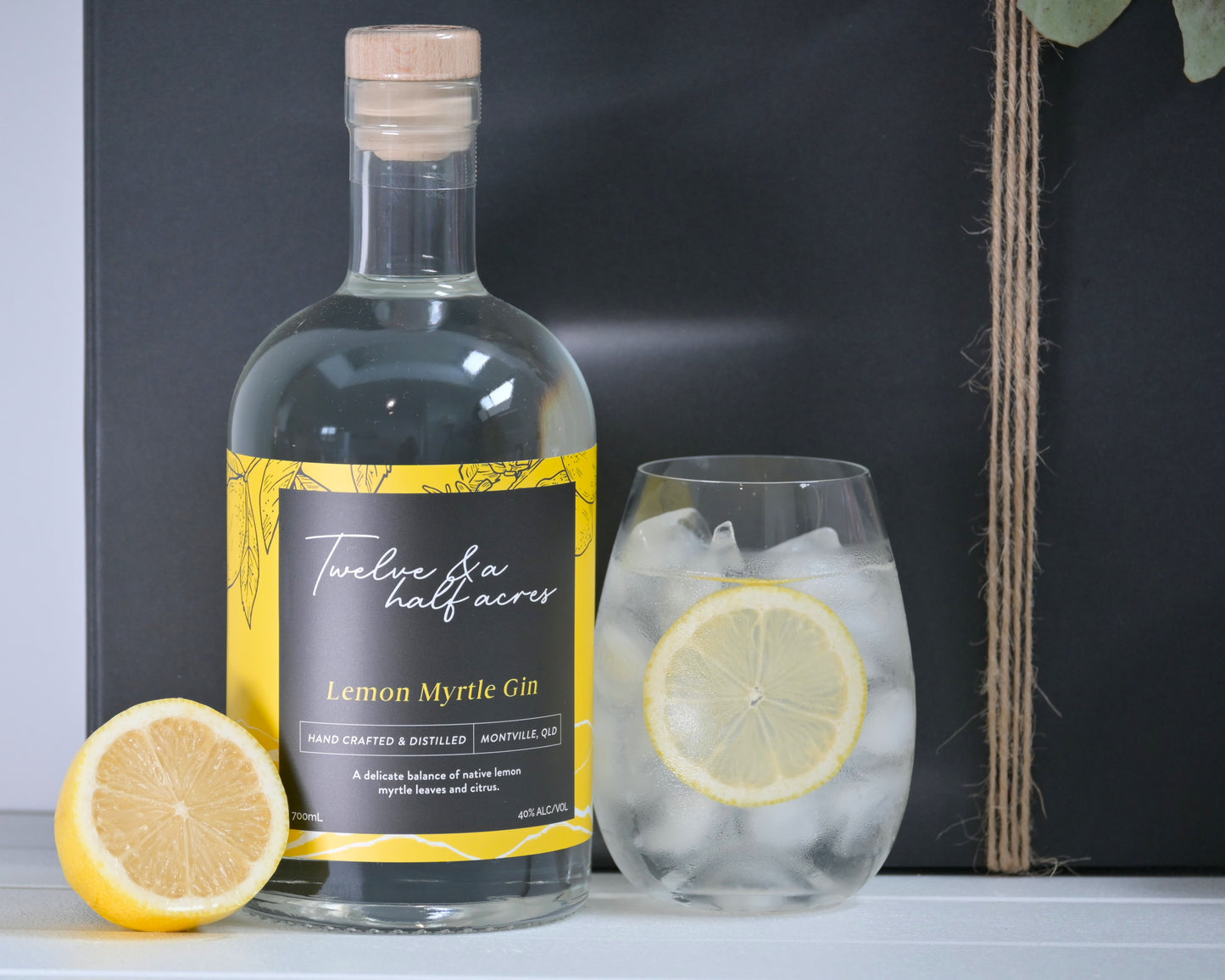 Lemon Myrtle Gin Bottle - Premium Gin - Maleny