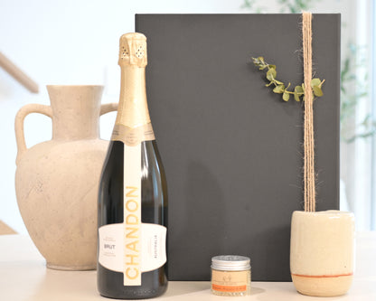 Hamper with Champagne | Car Scents | Ceramic Travel Mug