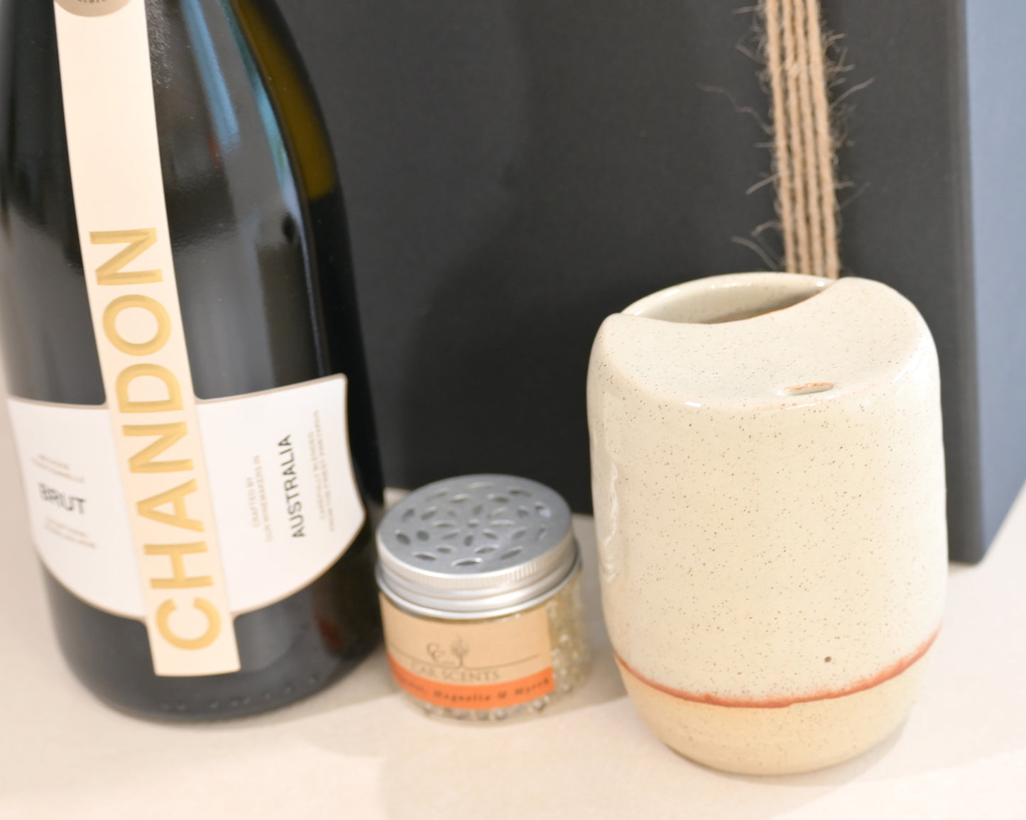 Hamper with Champagne | Car Scents | Ceramic Travel Mug 