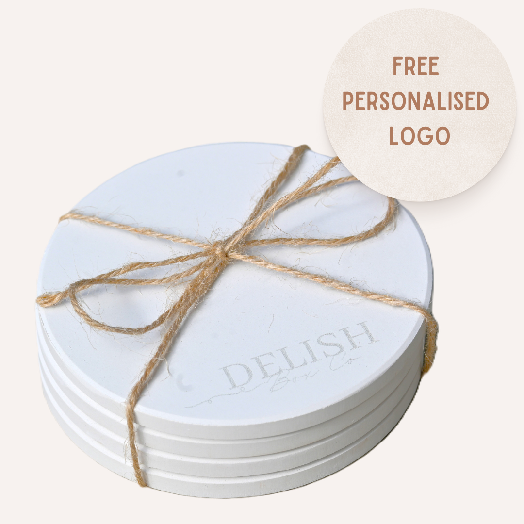 Porcelain Coasters Round (4 Pack)