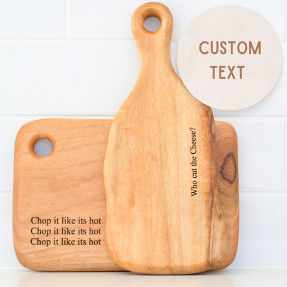 Custom Text Cutting Boards